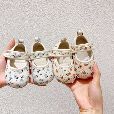 碎花棉布學步鞋3