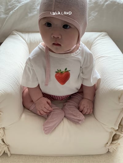 lala land38｜(3m-18m) 2色網眼綁帶帽12