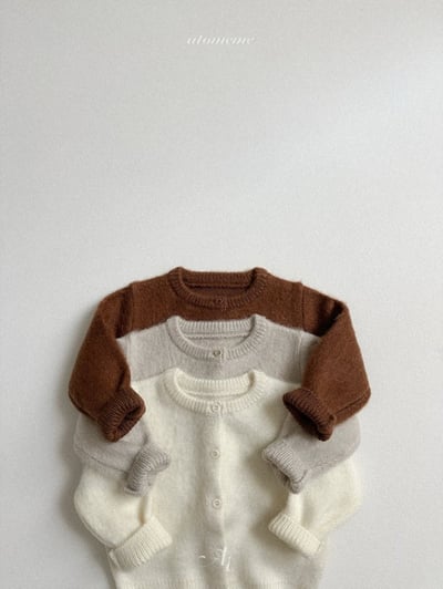 Atomeme29｜(70cm-110cm) 簡約毛絨針織開襟外套16