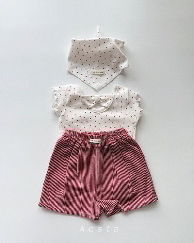 AOSTA55｜(6m-5y) 3款緞帶木耳邊上衣10