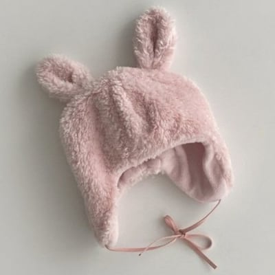 Oottbebe52｜(3m-3y  Free)  可愛兔耳朵絨絨帽10