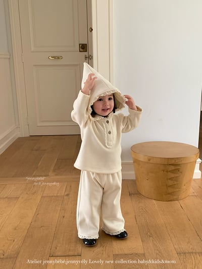 JE 652｜(80-110cm)  可爱精靈帽套装10