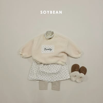 Soybean69｜(75cm-118cm) 蕾絲方標刷毛上衣13
