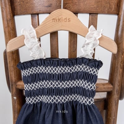 M-KIDS18｜(65-115cm) 蕾絲滾邊上衣7