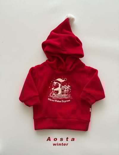 AOSTA27｜(6m-5y) 冬季企鵝印花連帽休閒上衣13