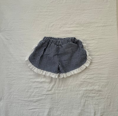 LePetitmot04｜(80-125cm) 格紋蕾絲短褲4