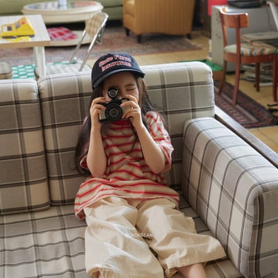 BEAN26｜(65-120cm) 雙色線條紋上衣13