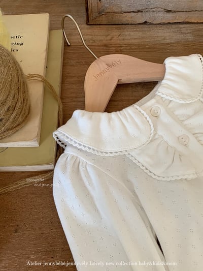JE554｜(73-100cm) 宮廷風花邊領上衣/包屁衣4