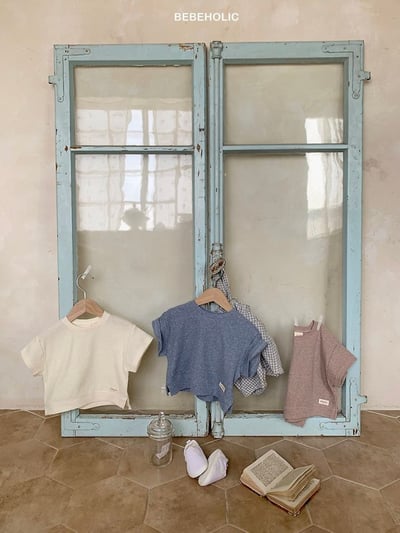 Bebe holic46｜(3m-18m) 素色小標上衣4