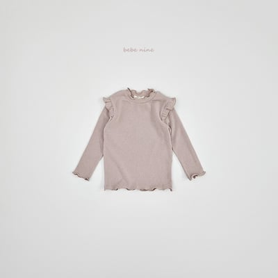 bebe nine40 (65cm-115cm) 3色柔軟摺邊上衣11