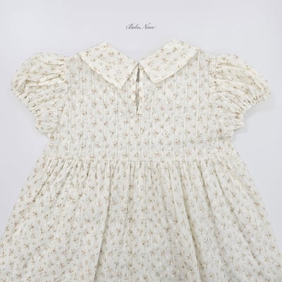 bebe nine46  (65cm-115cm) 2色圓翻領點點洋裝7