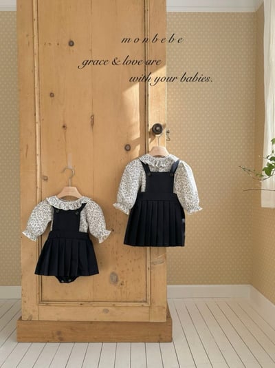 MONBEBE14｜(3m-24m) 吊帶百褶裙包屁褲9