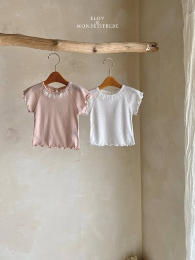 Mon petit13｜(73-118cm) 愛心透氣蕾絲上衣9