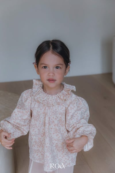 ROA10｜(80cm-120cm) 2色洋氣碎花長袖上衣14