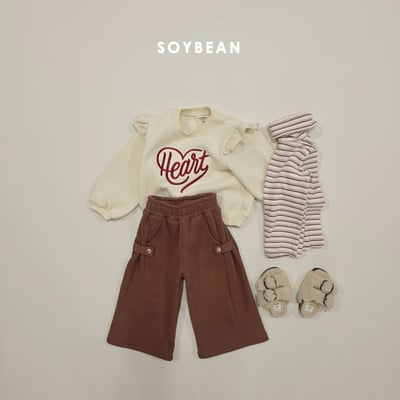 Soybean54｜(75cm-118cm) 愛心摺邊上衣11