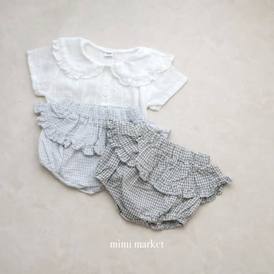 mimi market26 (75-85cm)  荷葉邊格子褲5