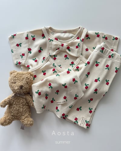 AOSTA46｜(6m-5y) 4款羅紋緞帶連身裙21