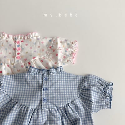 my_bebe12｜(58-72cm) 荷葉滾邊包屁衣3