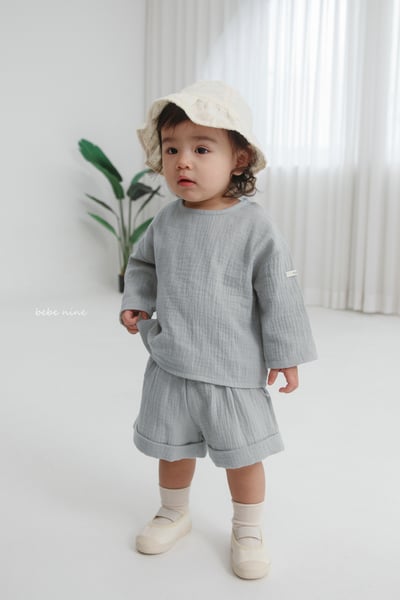 bebe nine25  (65-115) 2色棉麻素面套裝8