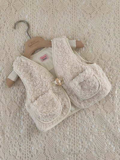 MONBEBE10｜(1y-8y) 刷毛牛角扣背心8