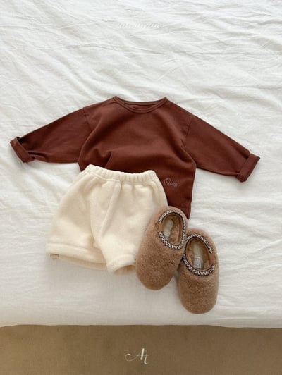 Atomeme28｜(70cm-110cm) 簡約素面棉質上衣8