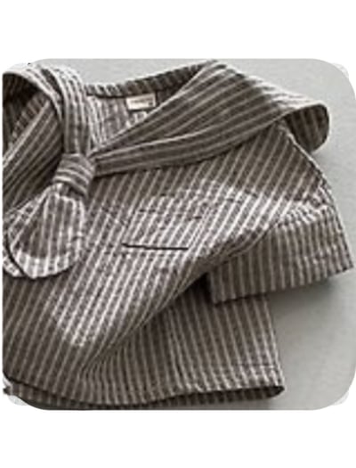 NUNU BIEL02｜(65-115cm) 條紋海軍襯衫10