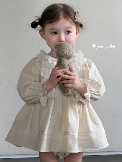 JE734｜(66-90cm) 蕾絲花邊包屁洋裝6