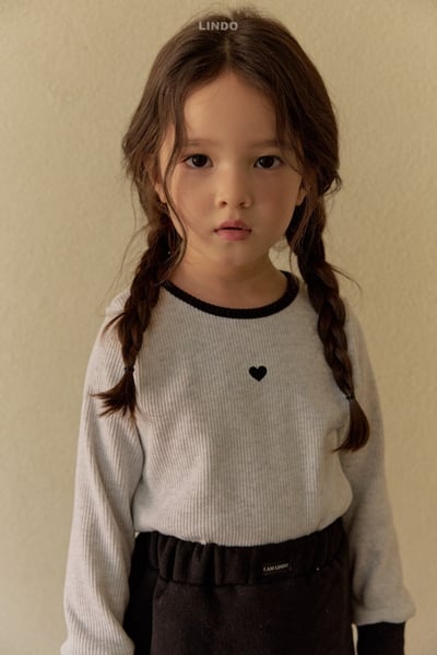 Lindo39｜(80cm-125cm) 愛心撞色上衣21