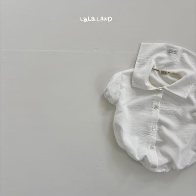 lala land26｜(3m-18m) 2色素面翻領包屁衣20