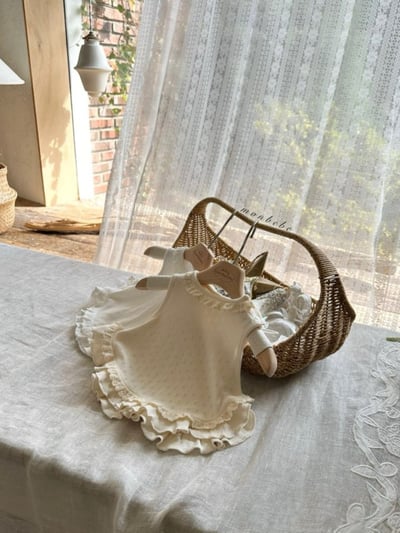 MONBEBE07｜(3m-12m) 荷葉邊背心6