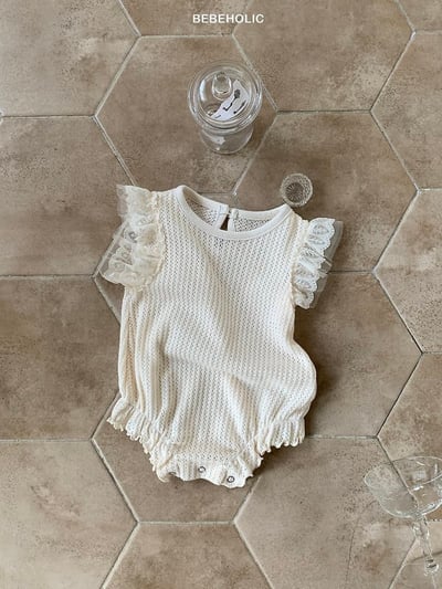 Bebe holic28｜(3m-18m) 透氣蕾絲無袖連身服12