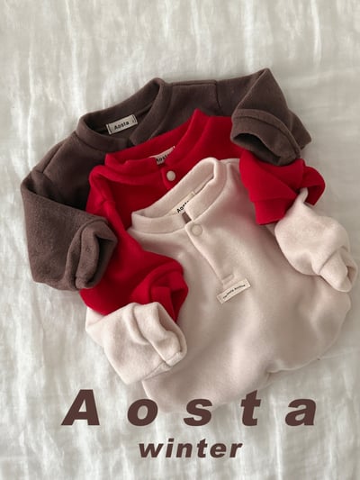AOSTA64｜(6m-5y) 半開襟小標上衣12