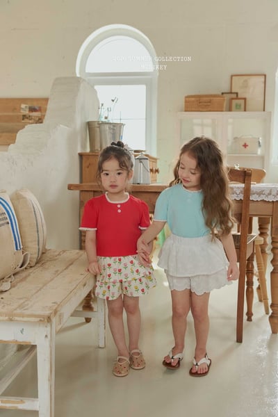 Melikey07｜(75-125cm) 印花層次褲裙7