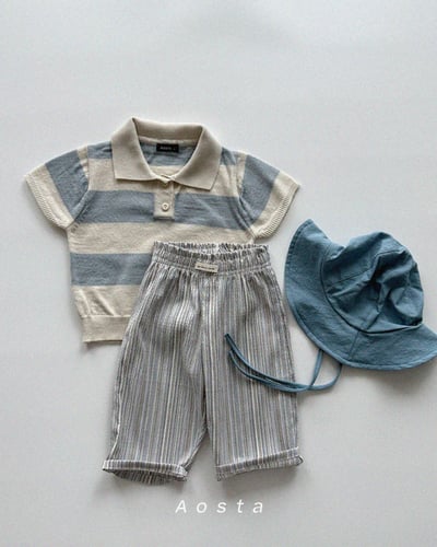AOSTA31｜(1y-5y) 3款針織領條紋襯衫19