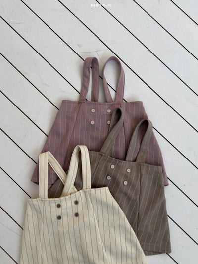 Bebe holic56｜(3m-18m) 吊帶排釦包屁褲2