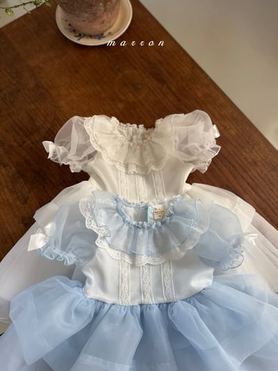 Marron04｜(3m-18m 1y-6y) 氣質蕾絲公主裙裝6