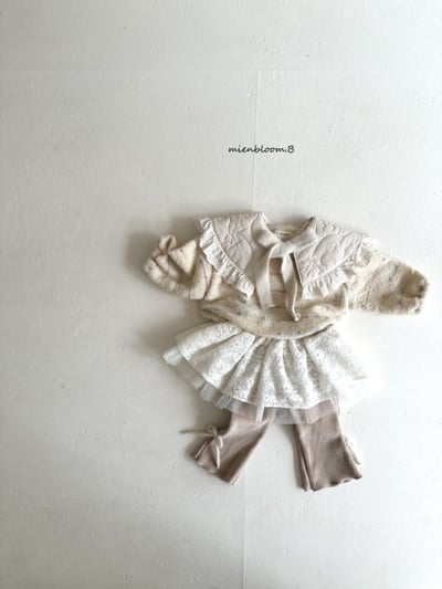 Bloom.b36｜(0m-24m/85cm-125cm) 刷絨蝴蝶開叉喇叭褲10