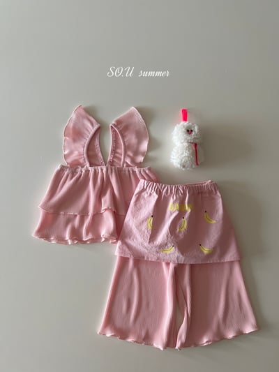 SO.U22｜(6m-4y) 荷葉細條套裝4