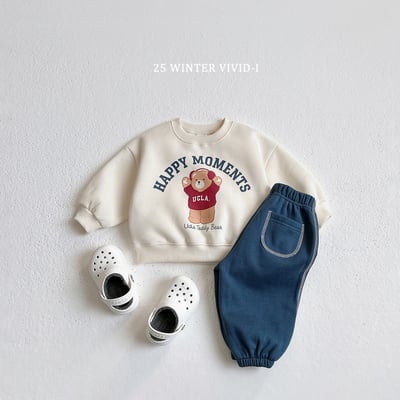 vivid91｜(78cm-125cm) 小熊印花休閒套裝16