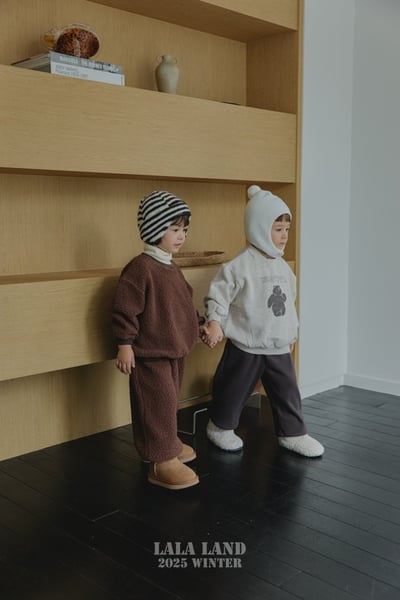 lala land66｜(75cm-120cm) 3色小雪熊刷毛休閒上衣20