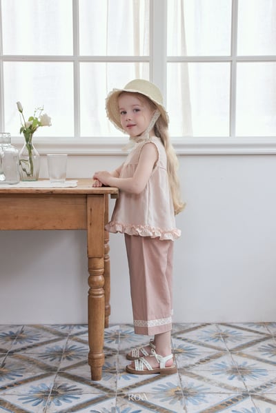 ROA17｜(6m-18m) 2色蕾絲滾邊長褲4