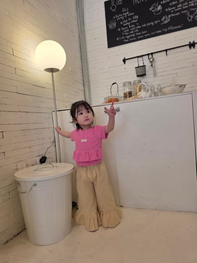 Color17｜(75-115cm) 荷葉邊兩件式上衣16