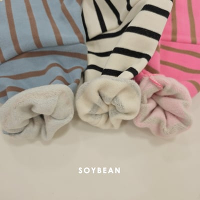 Soybean58｜(75cm-118cm) 小兔條紋休閒上衣2