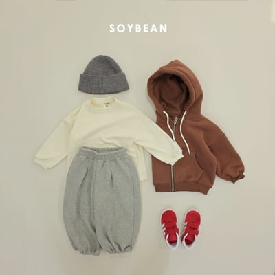 Soybean50｜(75cm-118cm) 寬鬆磨毛素面上衣12