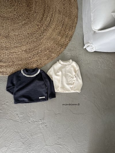 Bloom.b18｜(0m-24m/85cm-125cm) 天鵝絨蕾絲花邊上衣3