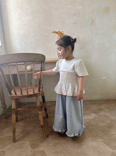 Azalea14｜(78-118cm) 荷葉邊寬腿長褲13