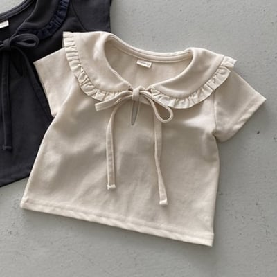NUNU BIEL16｜(65-115cm) 翻領蝴蝶結上衣6