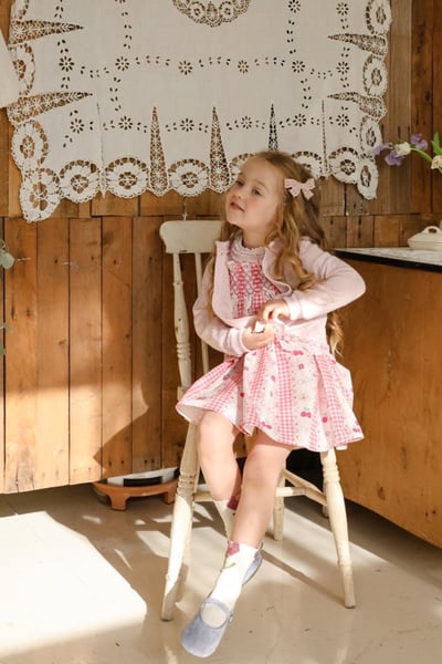 FLO10｜(75-140) 3色櫻桃碎花細肩洋裝19