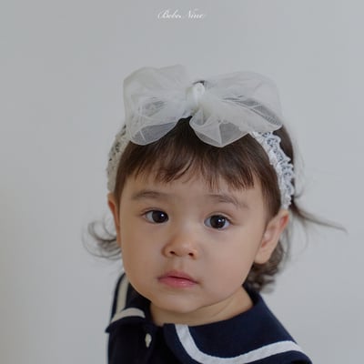 bebe nine50  (Free) 2色蝴蝶結蕾絲髮帶13