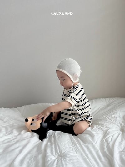 lala land25｜(3m-18m) 2色條紋包屁衣8